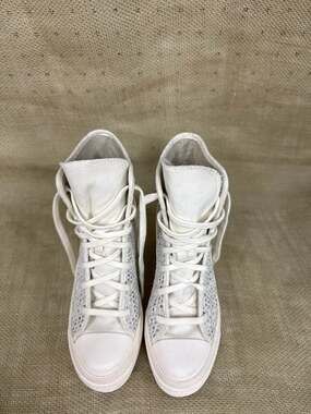 Converse Chuck 70 De Luxe Heel Platform Knit Egret A07535C